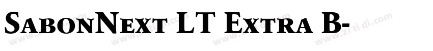SabonNext LT Extra B字体转换